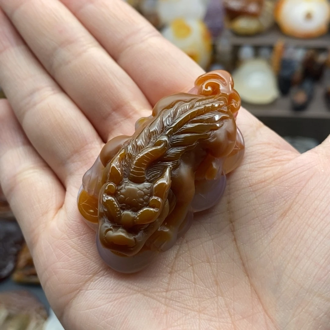 玛瑙/玉髓吊坠(不含链)未镶嵌