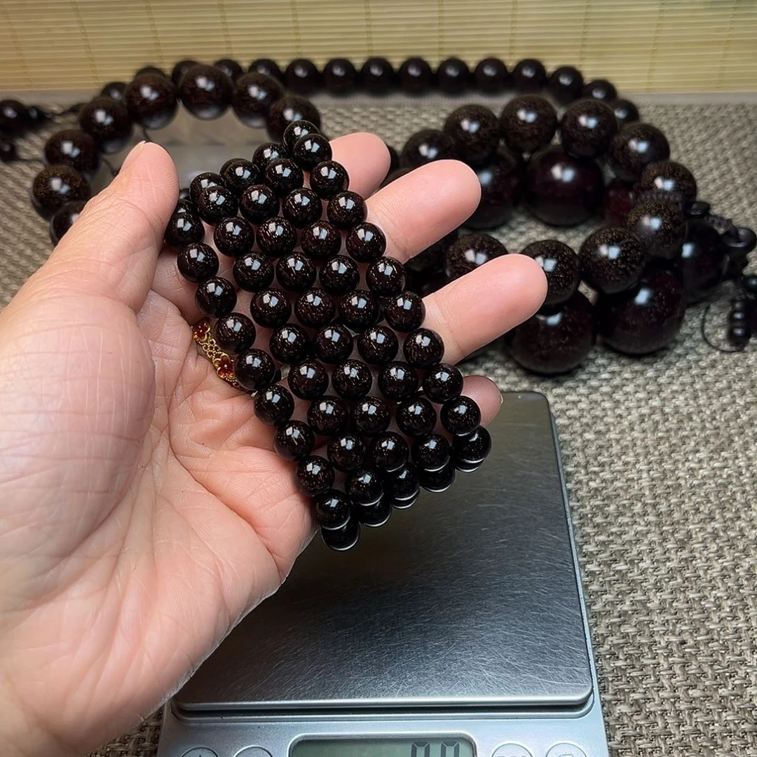 檀香紫檀（小叶紫檀）0.8 108颗 爆星