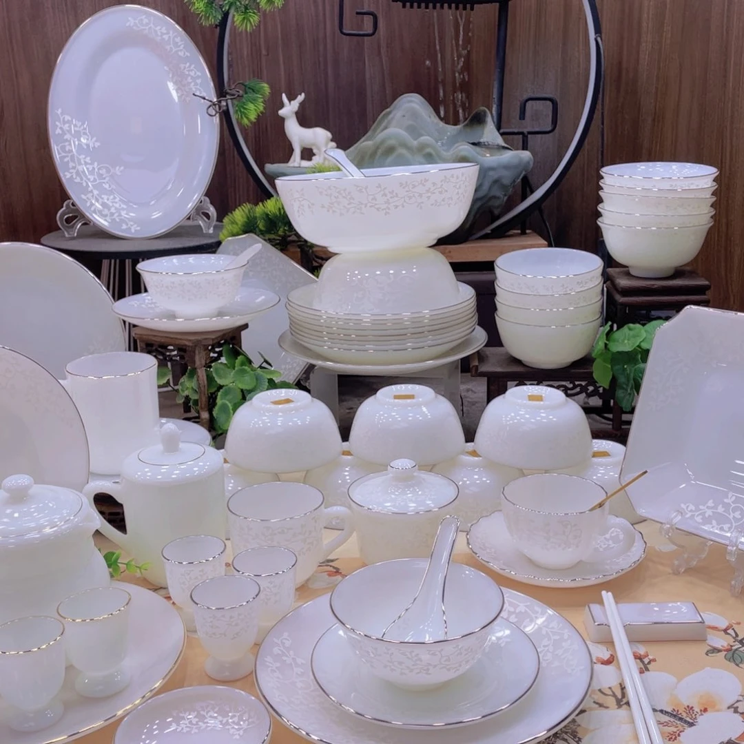 瓷暗香浮动餐具套装