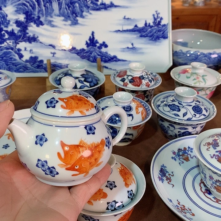 錡镇堂手工手绘绘壶