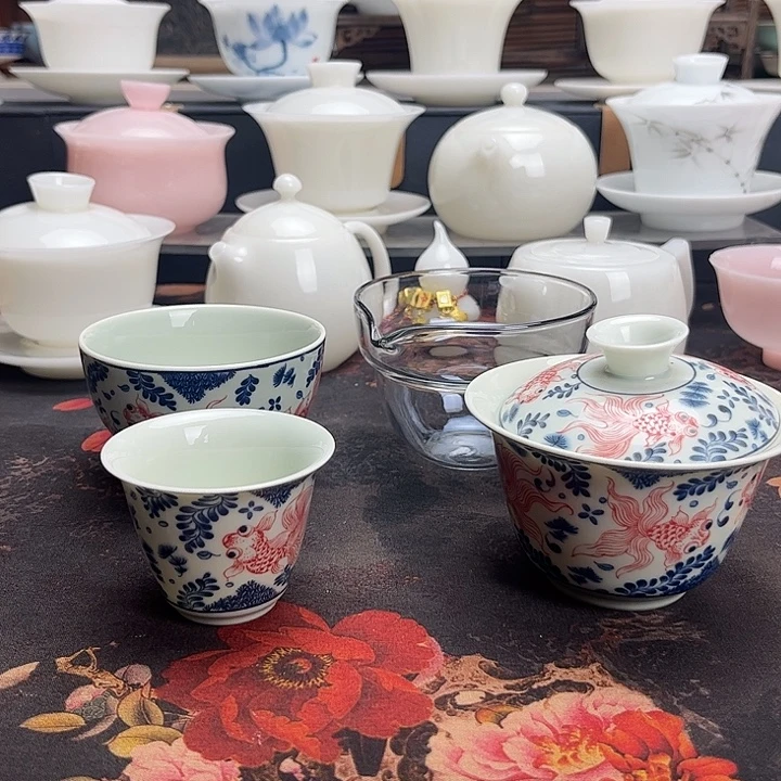 德化白瓷茶具家用
