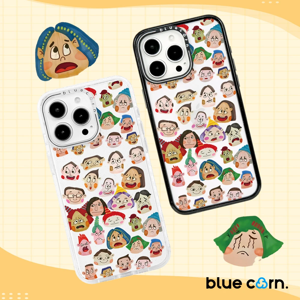 【潮壳小铺专属】Bluecorn脸红群众适用于iPhone16/15/14/13手机壳