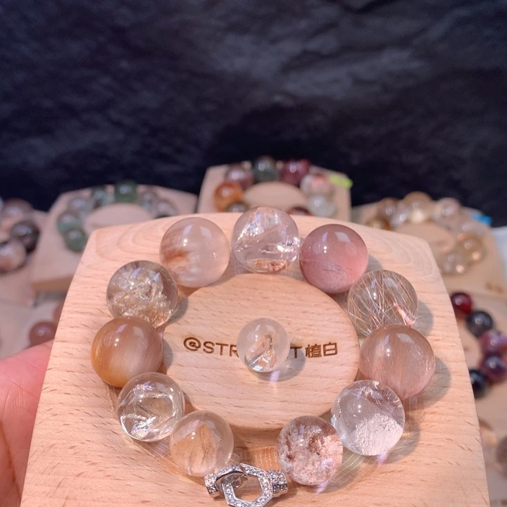 是***呢纯铜石英石手工定制手链