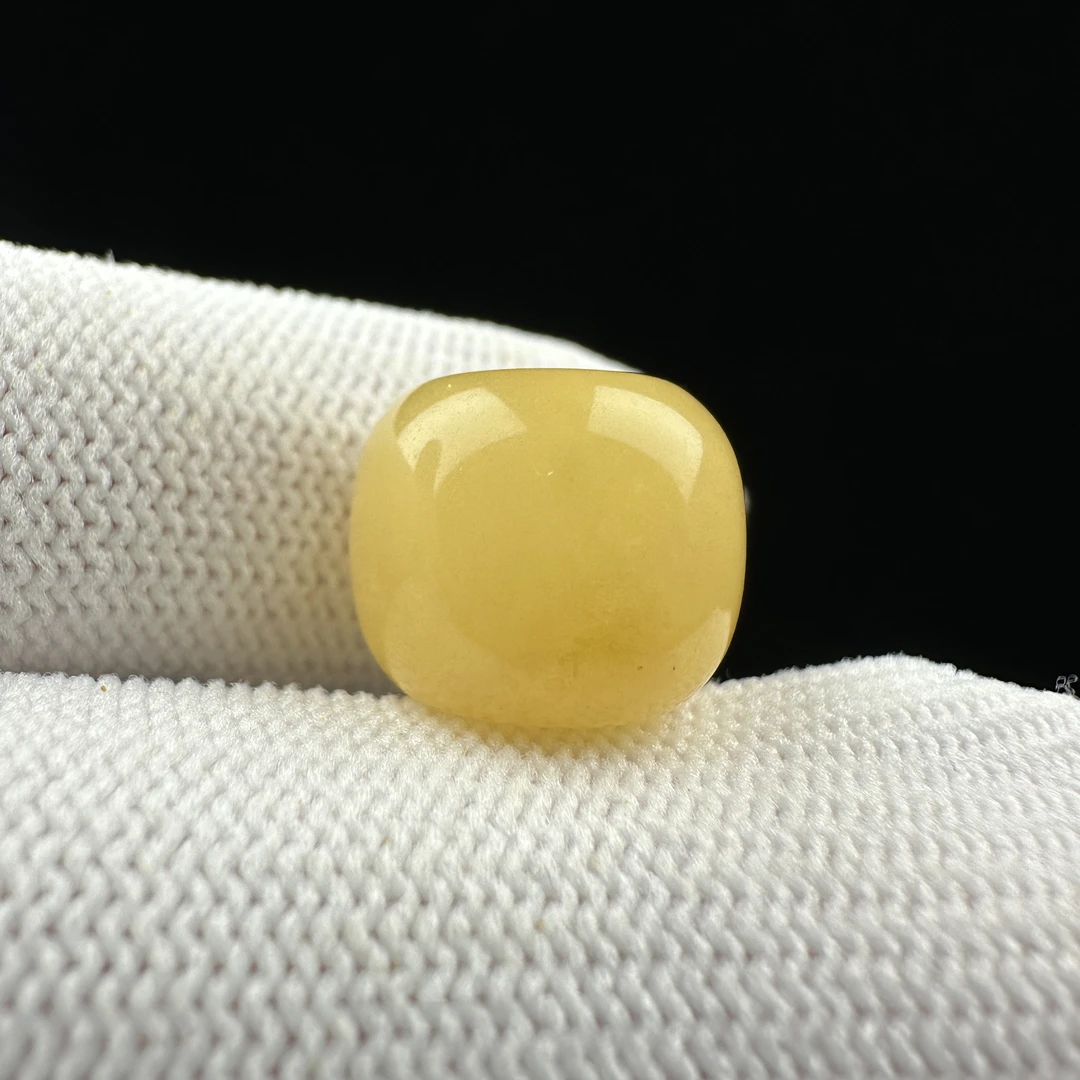 B9065【微瑕】天然原矿蜜蜡 墩子13.3*10.9mm支持复检假一罚十