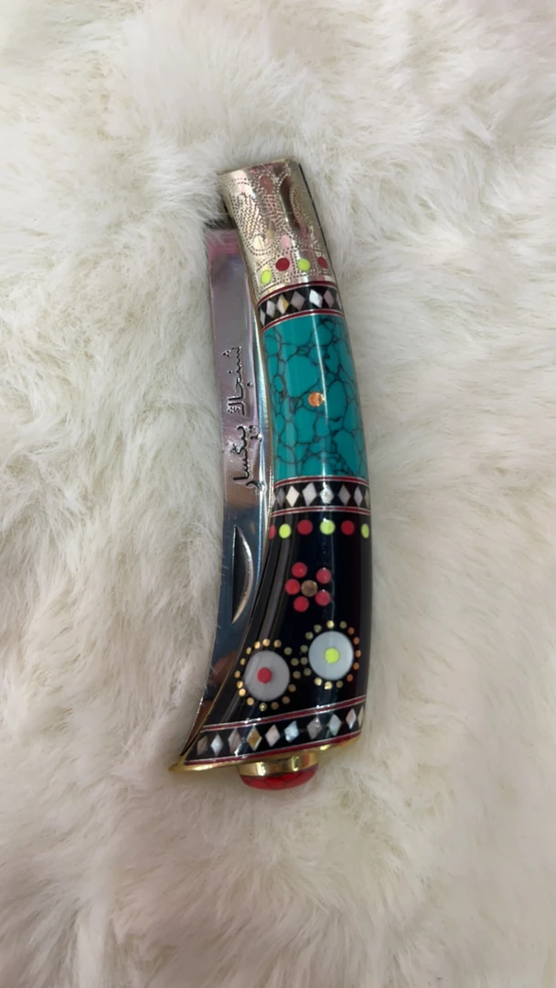 英吉沙手工小刀 马蹄折叠