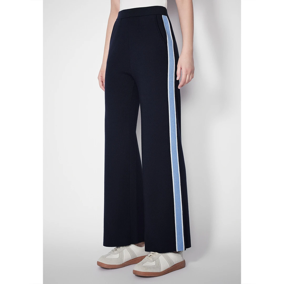 【春款直筒裤】2025年新款时尚经典毛织休闲裤AC65106030