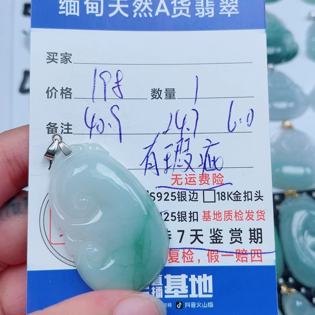 翡翠银S925镶嵌颈饰