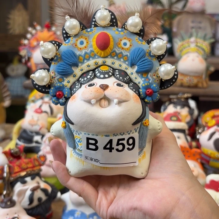 慧***s摆件手捏陶艺摆件