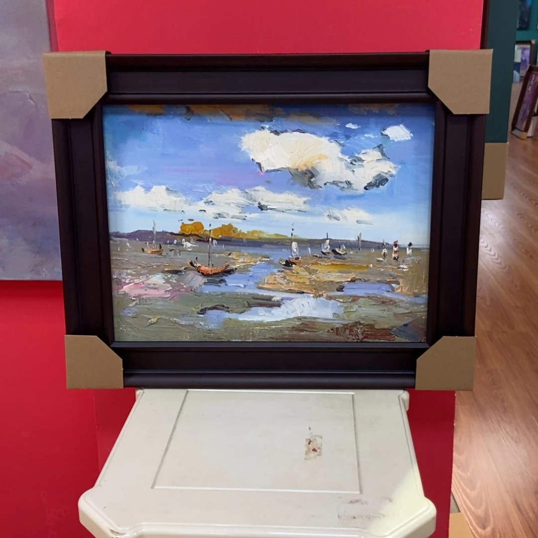 油画30.40海景作品