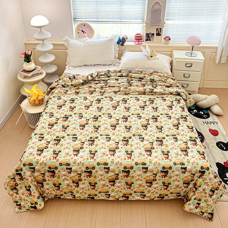 A类1A抗菌卡通数码印花夏凉被哪吒防蚊助眠学生单人被