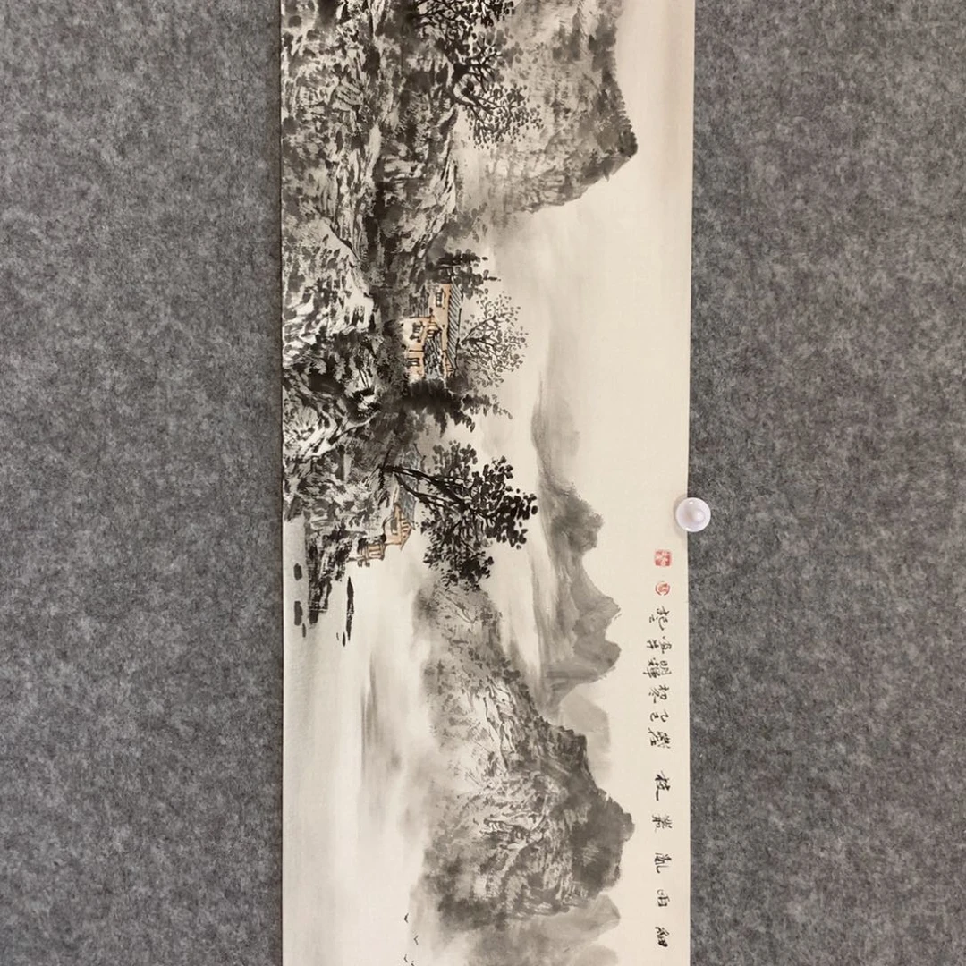 国画山水作品写意