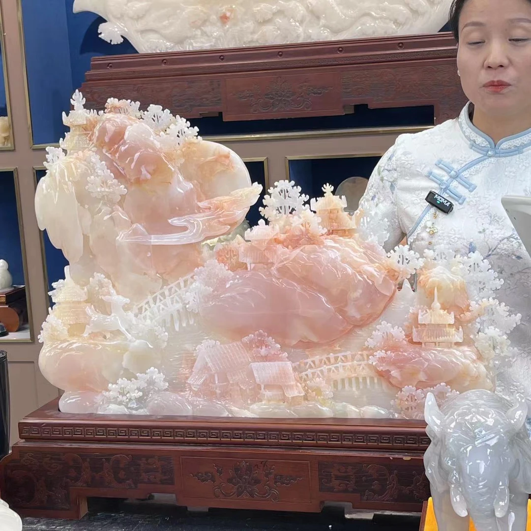 山水摆件--家居饰品乔迁公司开业办公室客厅玄关工艺品摆件