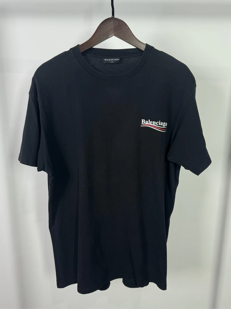 99新 Balenciaga/巴黎世家 可乐海浪宽松短袖/S码/241278