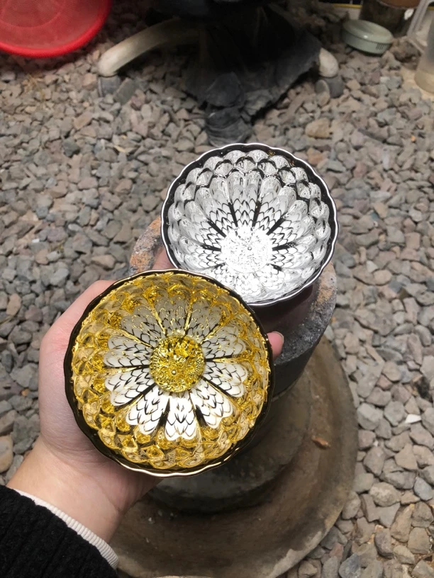 龙鳞甲对杯（金玉满堂 冰清玉洁）茶杯