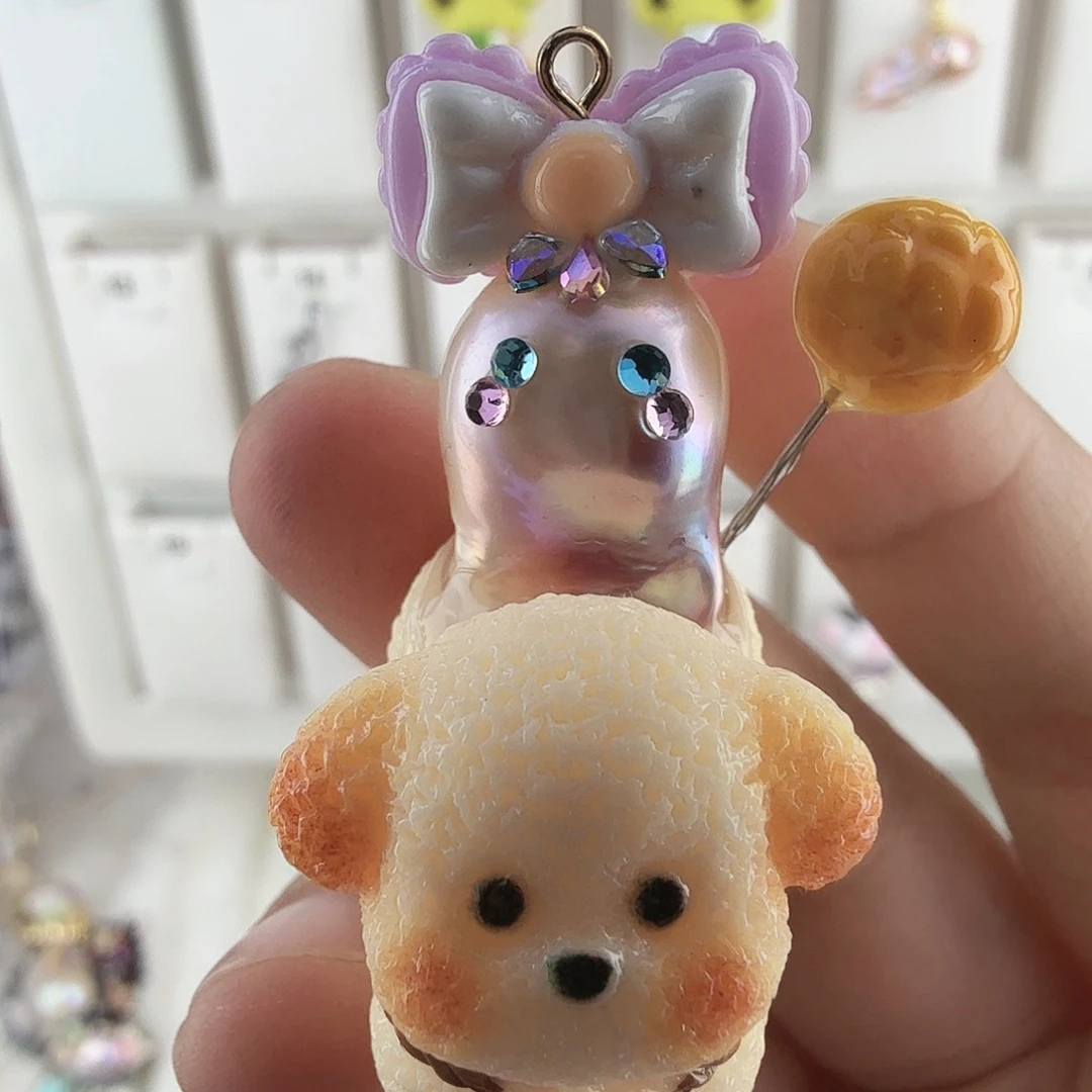 思***无铜合金迷你小狗摆件