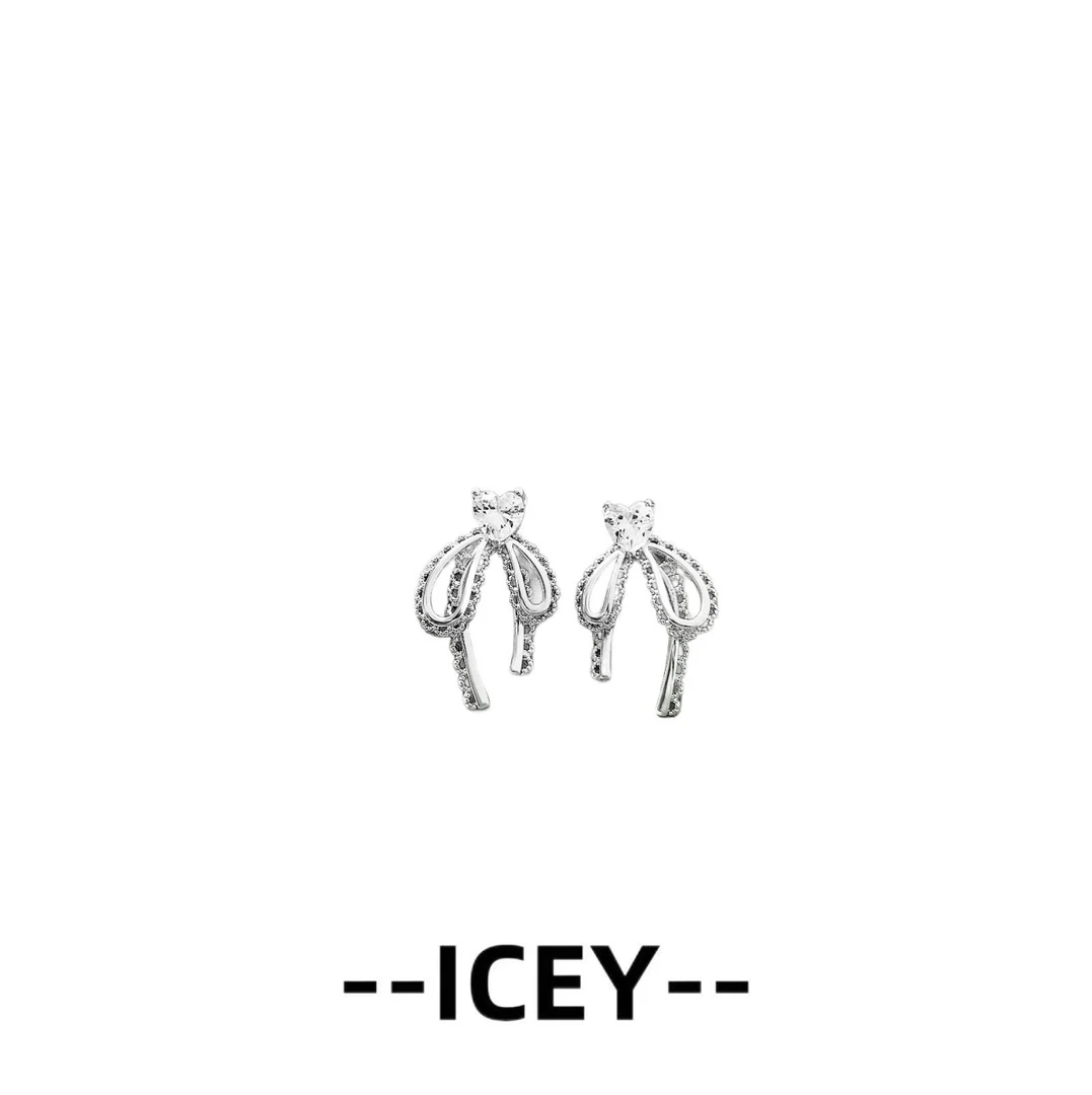 合金耳饰 镀K金新款 ICEY设计感轻千金果素款简约手工耳饰--A1258