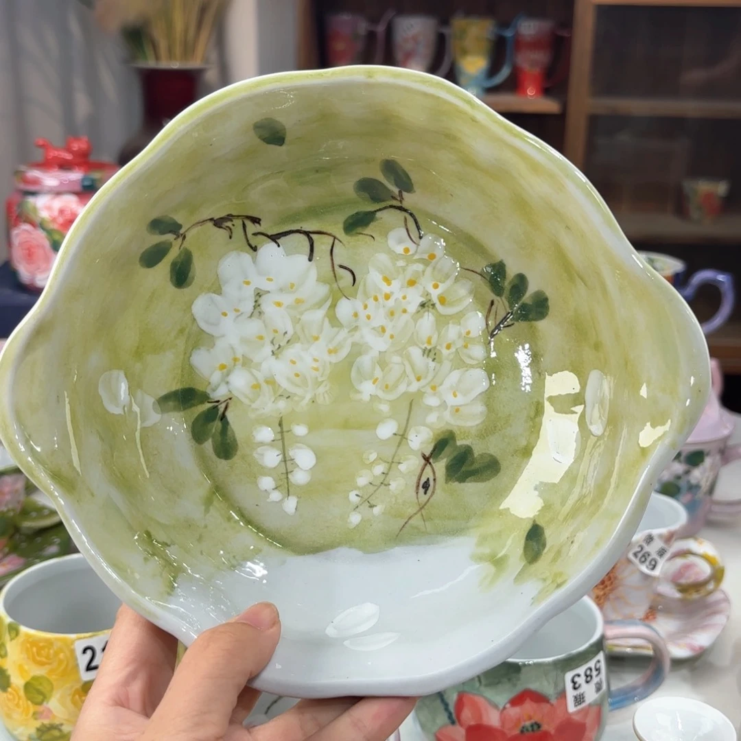 景德镇手绘高温釉下彩陶瓷茶具