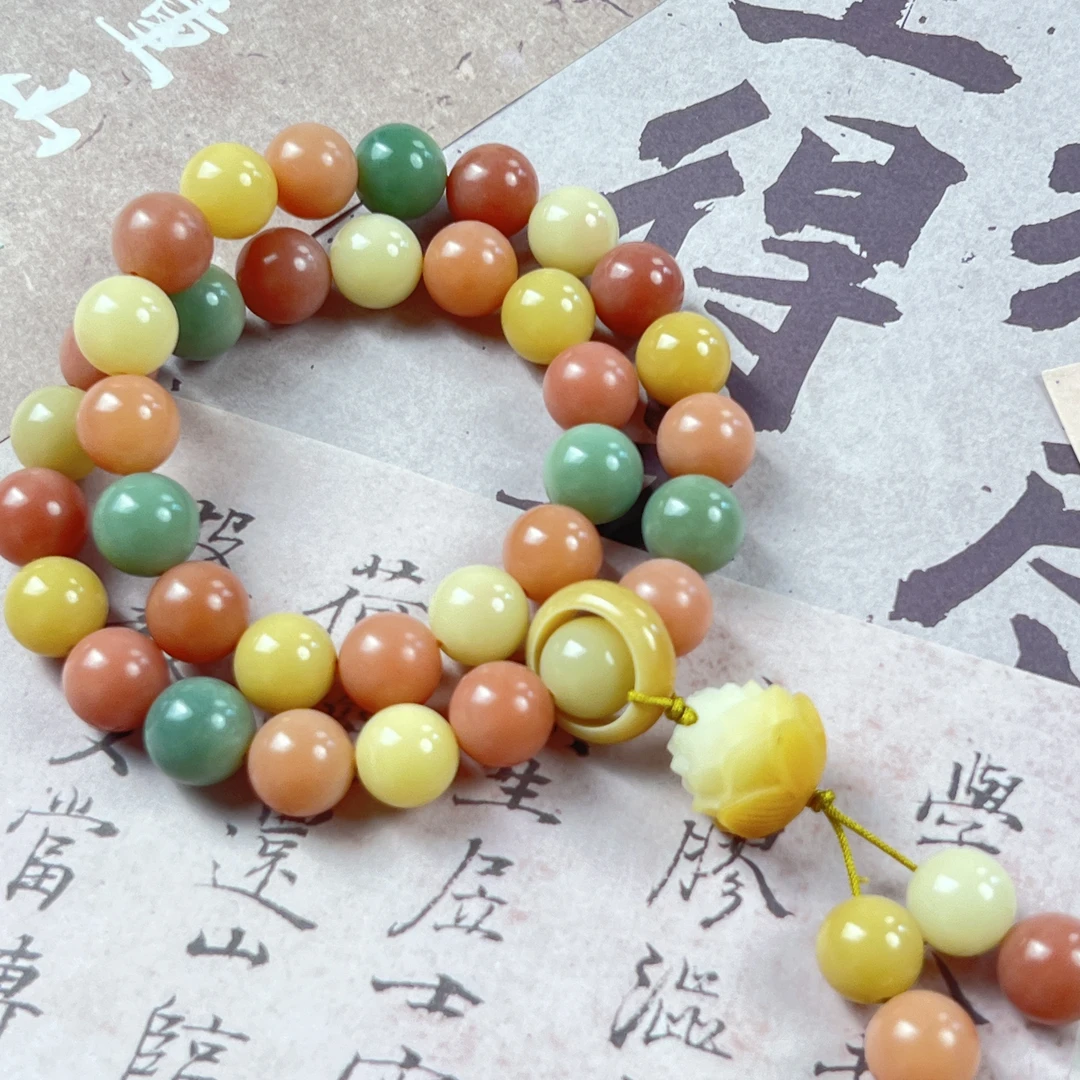 原生态多宝菩提根，12/36颗双圈款