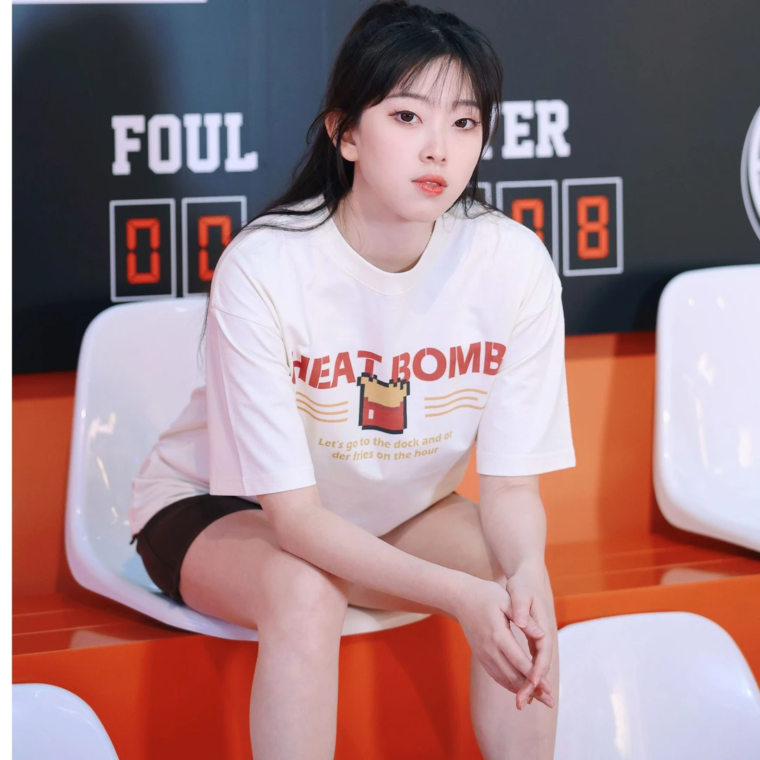 XIZHAO原创国潮数码薯条派米白色280g圆领短袖