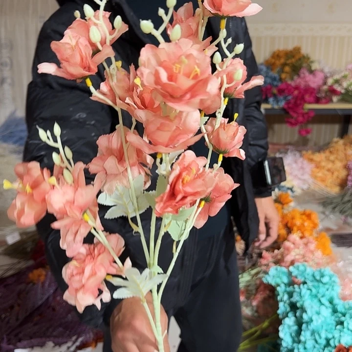 粉色多头木槿花10支装