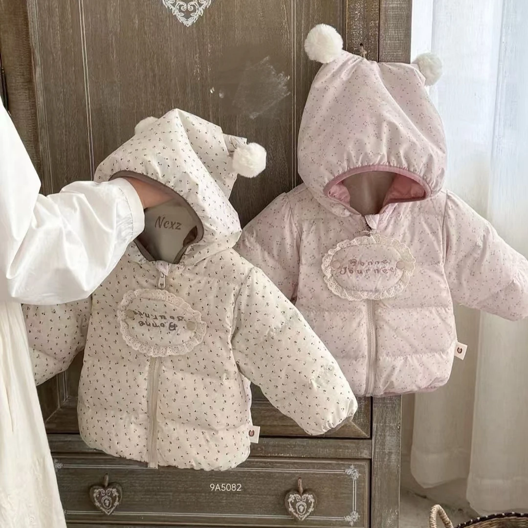 西木碎花厚外套90绒