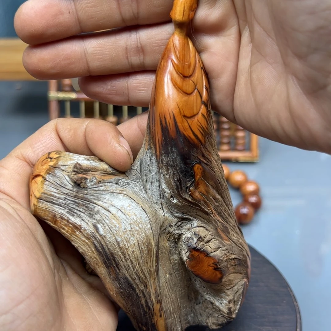 水***3木崖柏木摆件手把件，