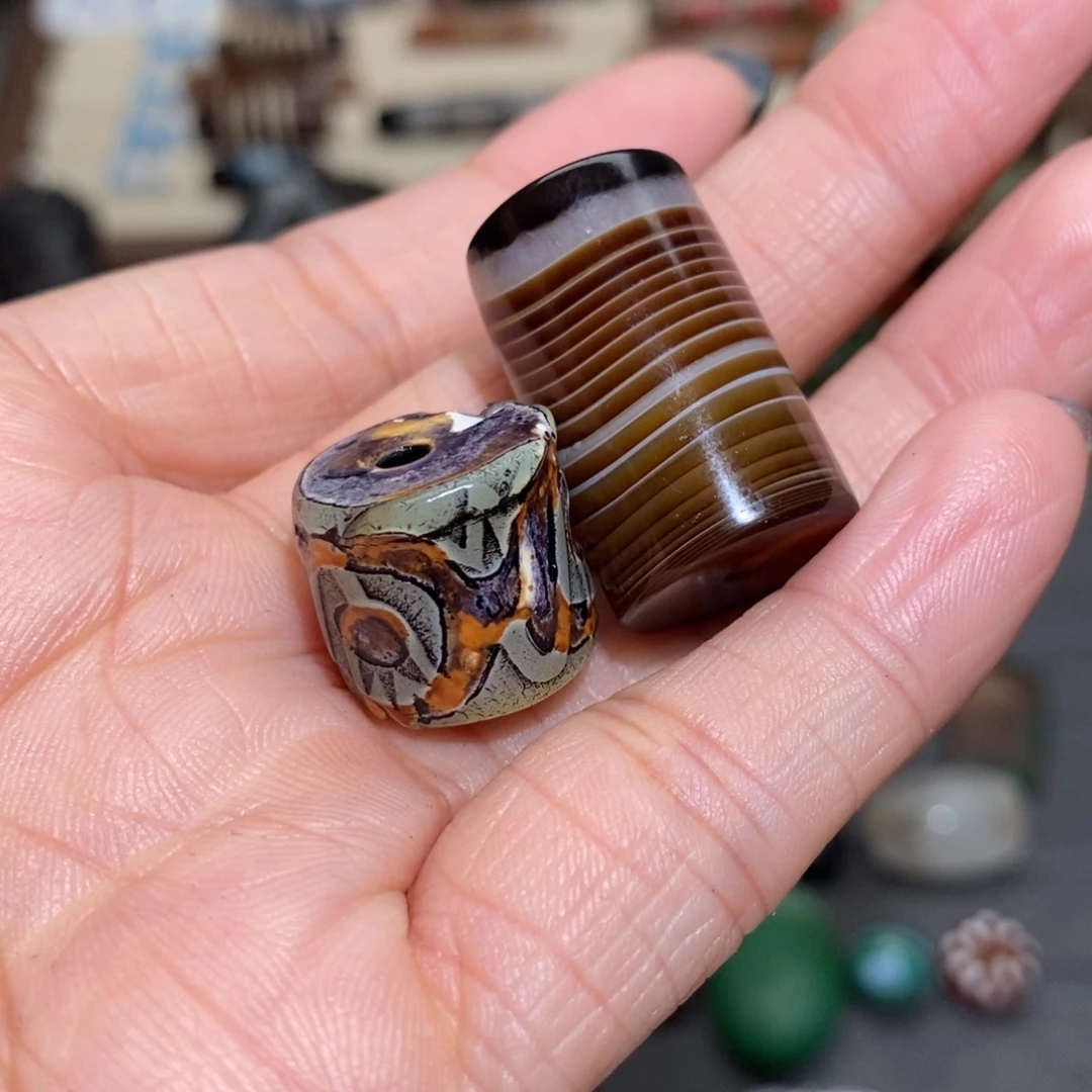 左***叶玛瑙/玉髓合金手链