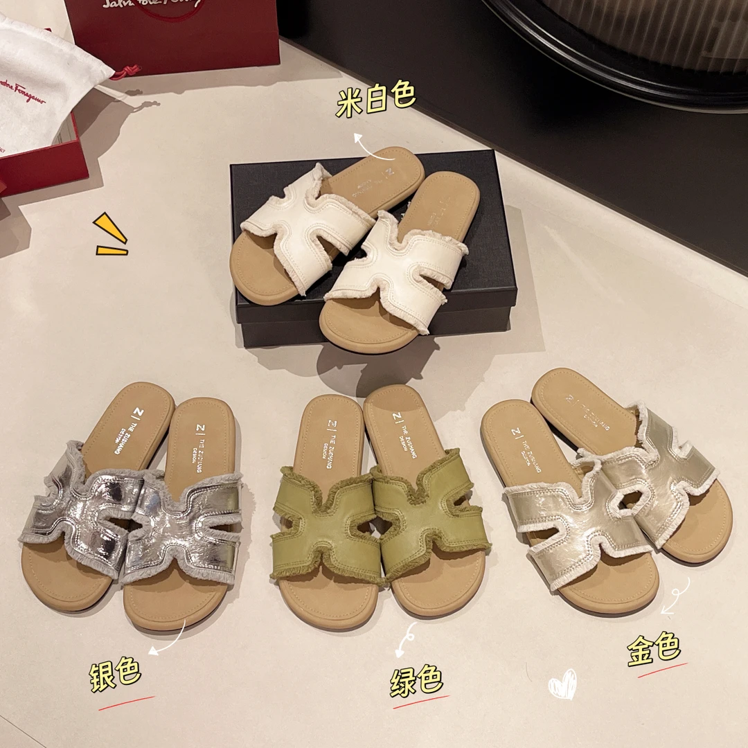 【韩版】夏季新款外穿拖鞋女时尚百搭学生女士平底软底拖鞋一字拖