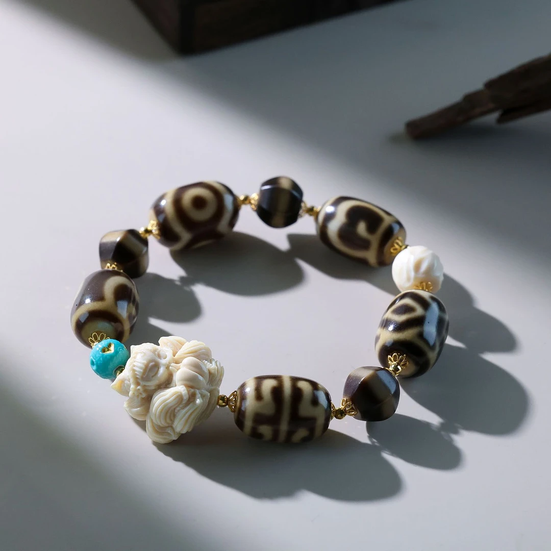 【思嘉】破镜·九尾狐多宝天珠手串 | 多样性发一 AA0223