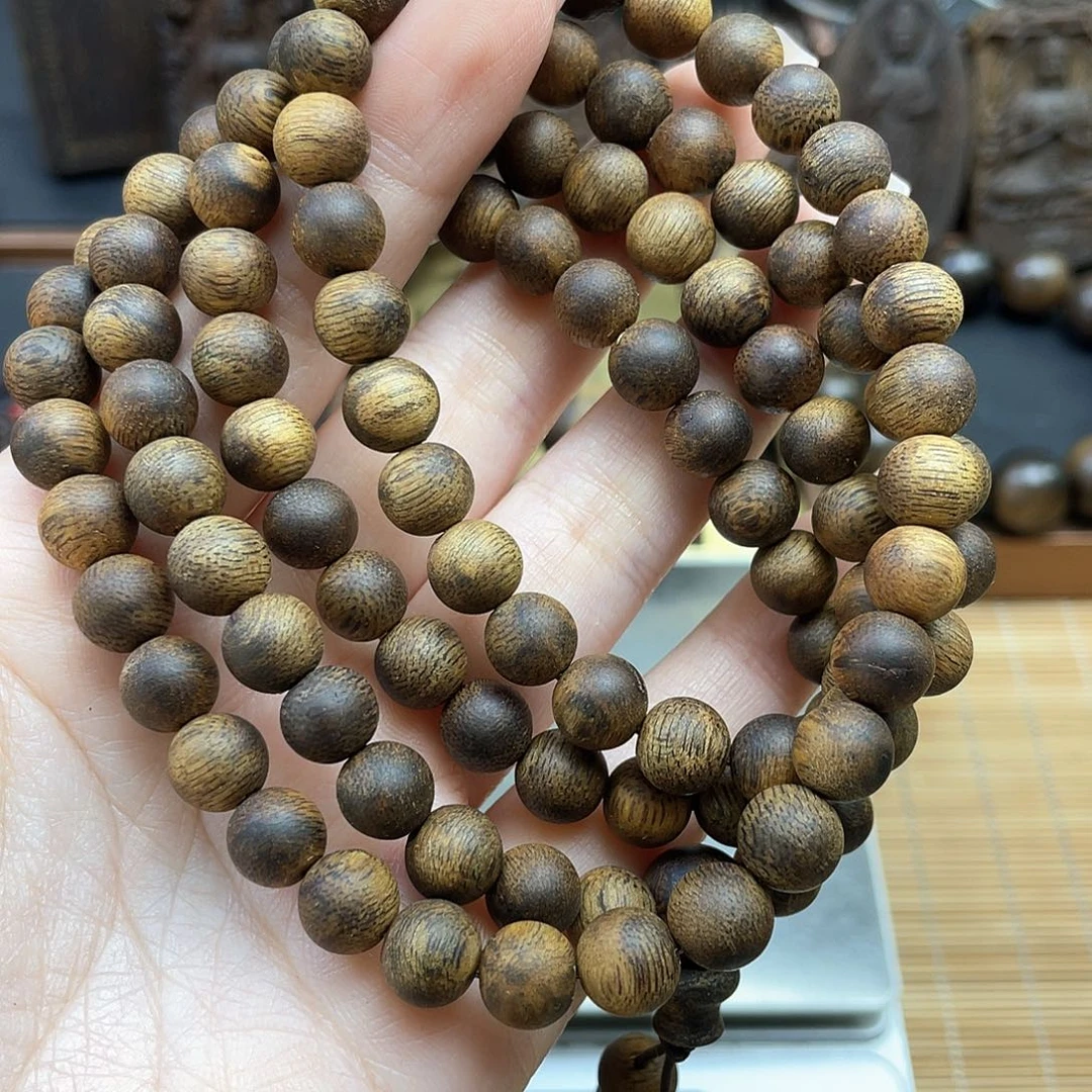 沉香手串冰**哥芽庄白奇