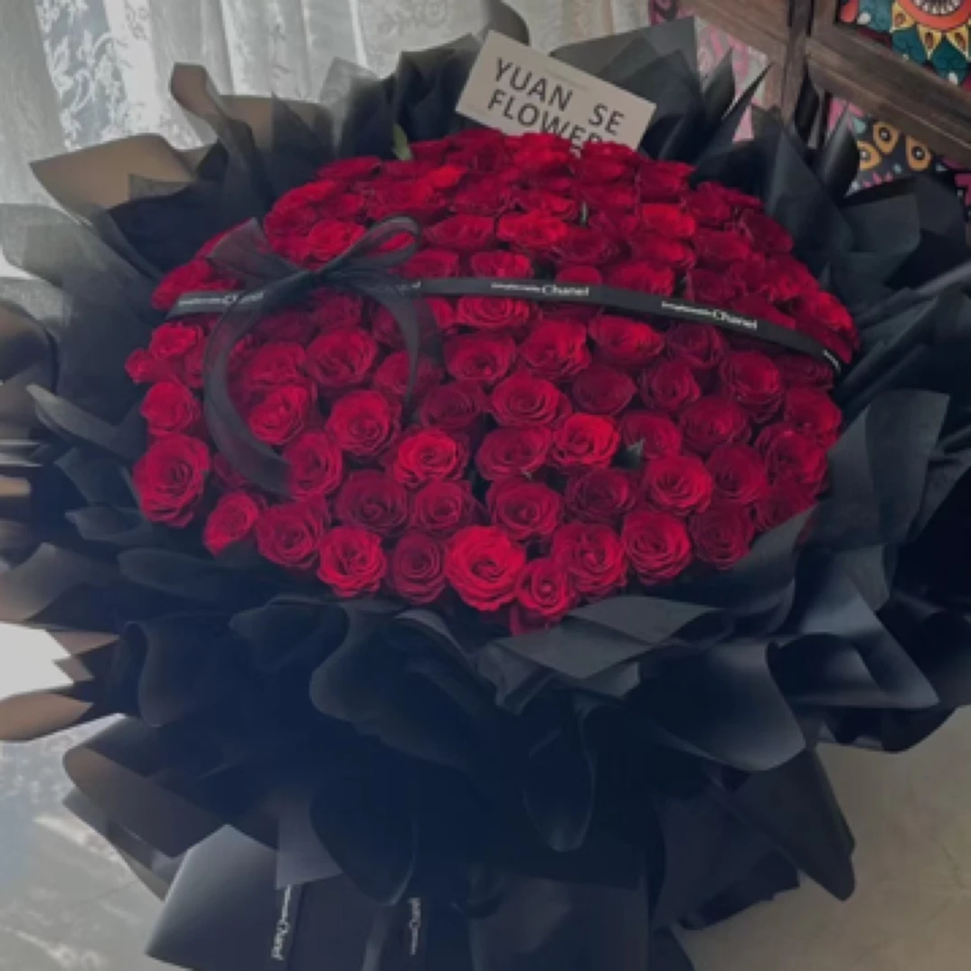 99朵红玫瑰鲜花花束送老婆爱人