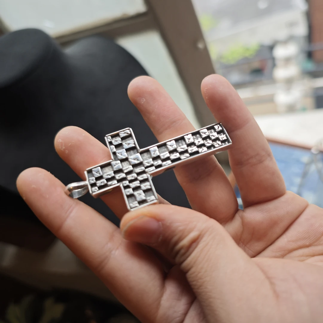 吊坠925银 CHROME HEARTS 千眼十字架吊坠