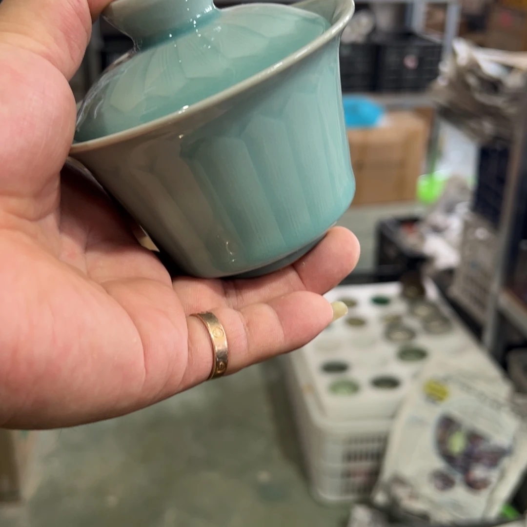 瓷片龙泉窑青瓷茶具系列