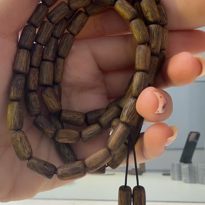 沉香手串白奇楠多圈