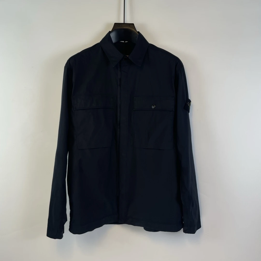 STONE ISLAND/石头岛 新款男装纯色翻领长袖夹克外套 2511042