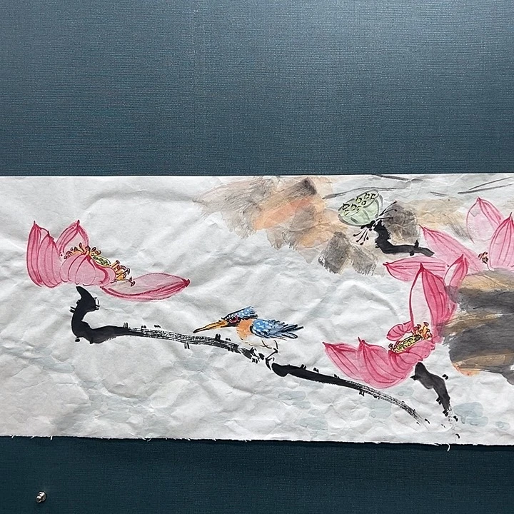 国画盛祥昆手绘作品