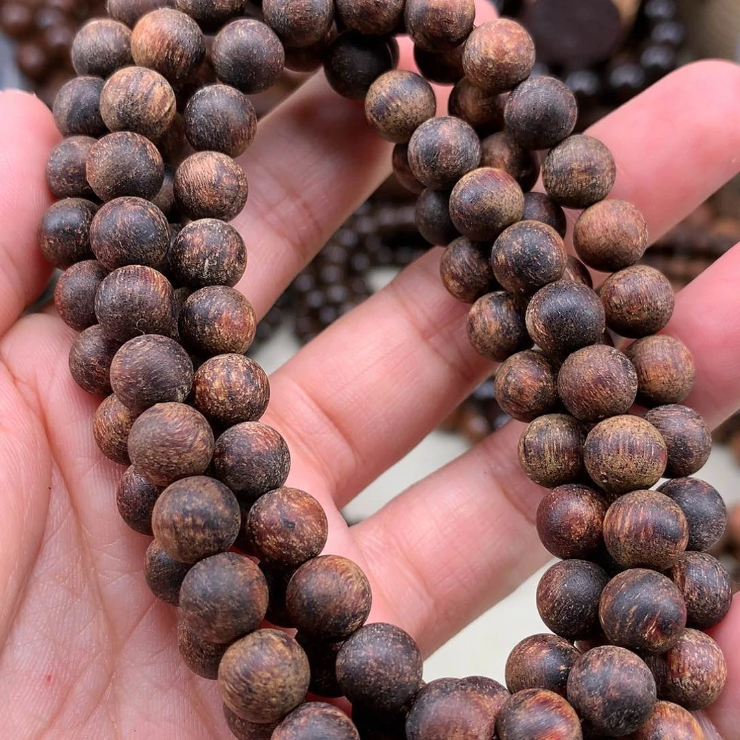 【闪购商品】贡木其他印贡彩虹复古绿黑火焰8*108粗磨