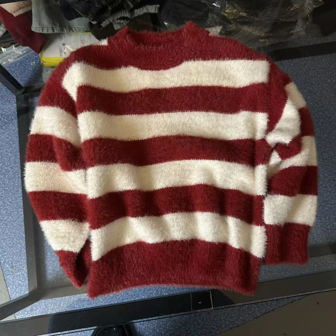 条纹儿童弹力毛衣