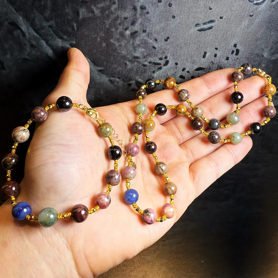 非金属玻璃吊坠 YS721 彩色玻璃圆球项坠