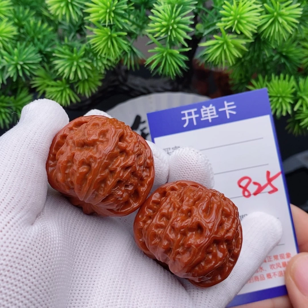 把件文玩核桃38球白825