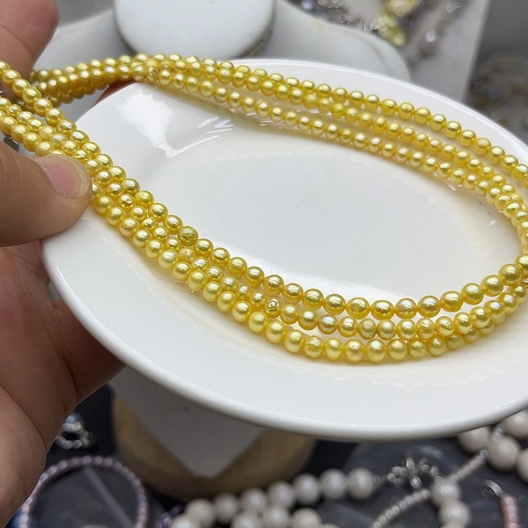 银S925镶嵌淡水珍珠项链