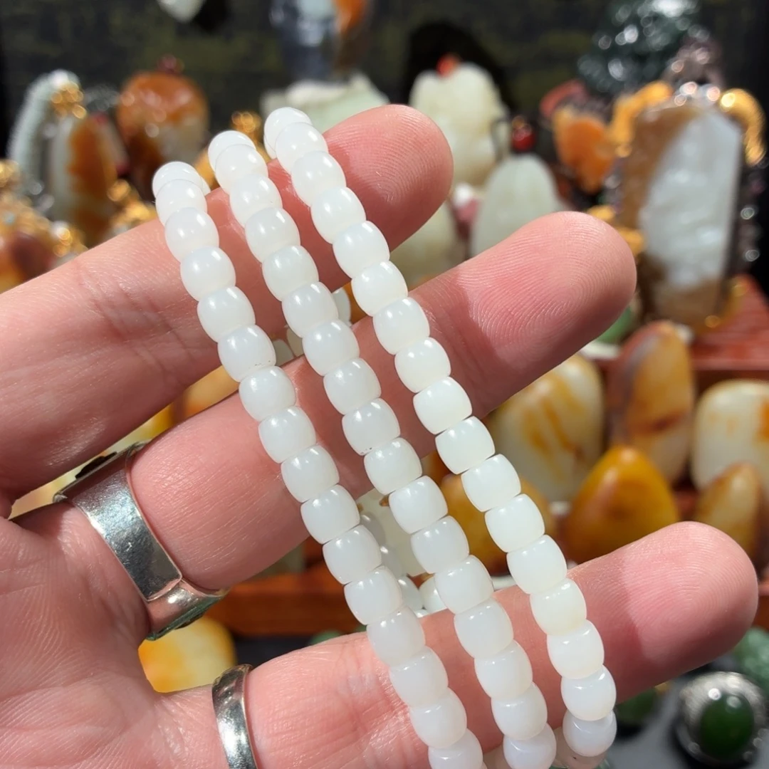 和田玉未镶嵌手串37.5g