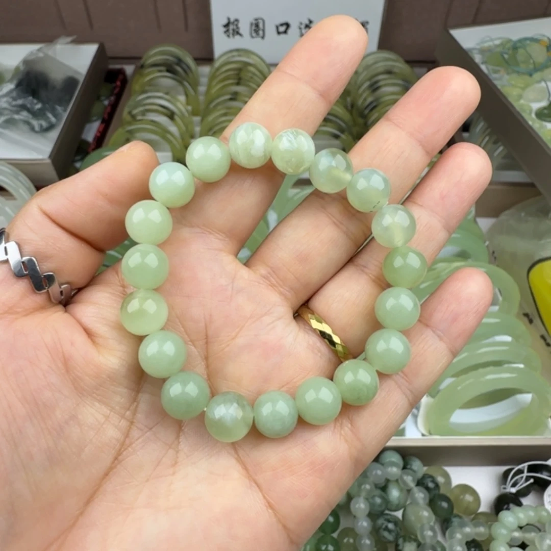 蛇纹石玉未镶嵌手链