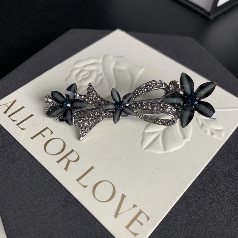 K032【金闪闪】6厘米定制蝴蝶结鸭嘴夹