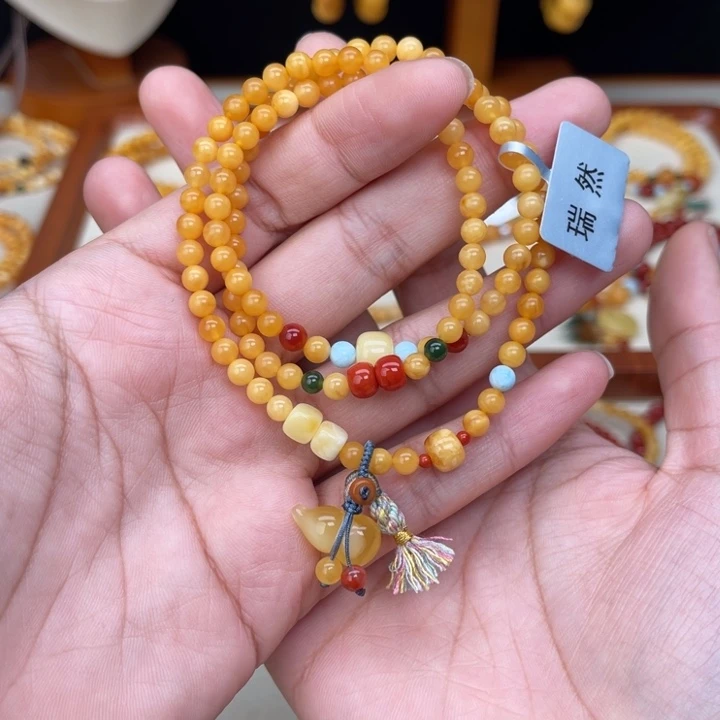 蜜蜡未镶嵌手链蜜蜡