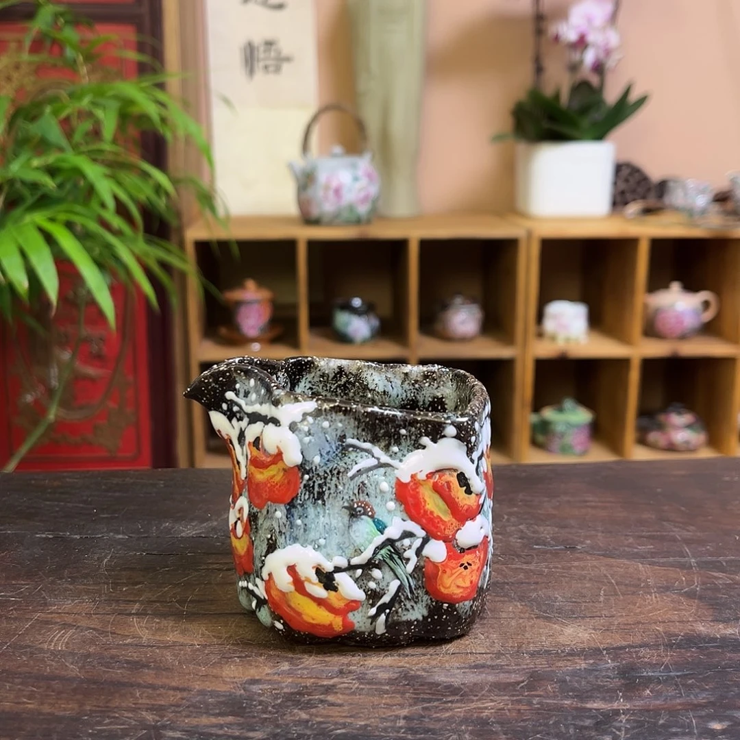 柴烧手工手绘陶瓷