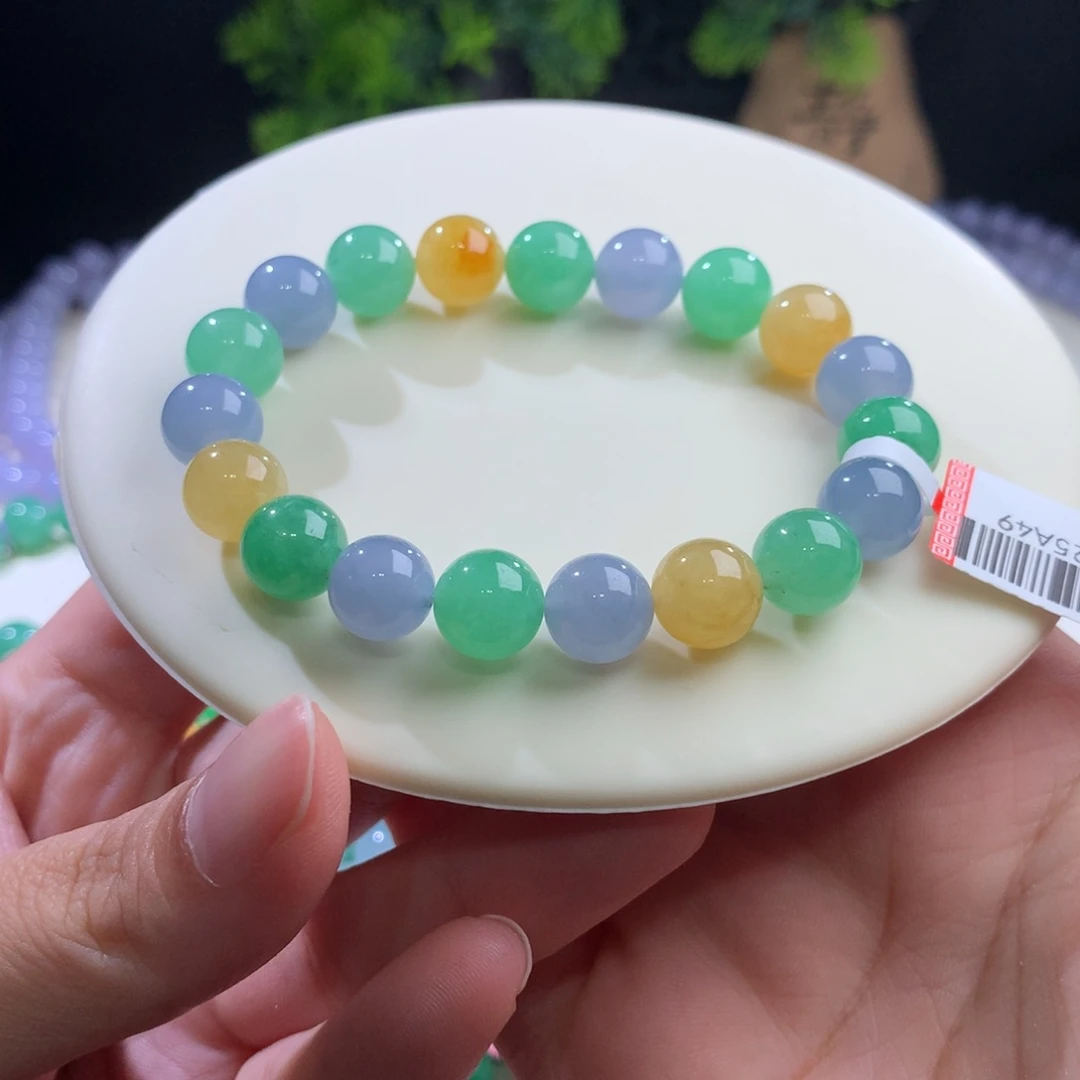 未镶嵌手串翡翠浓多宝卡10