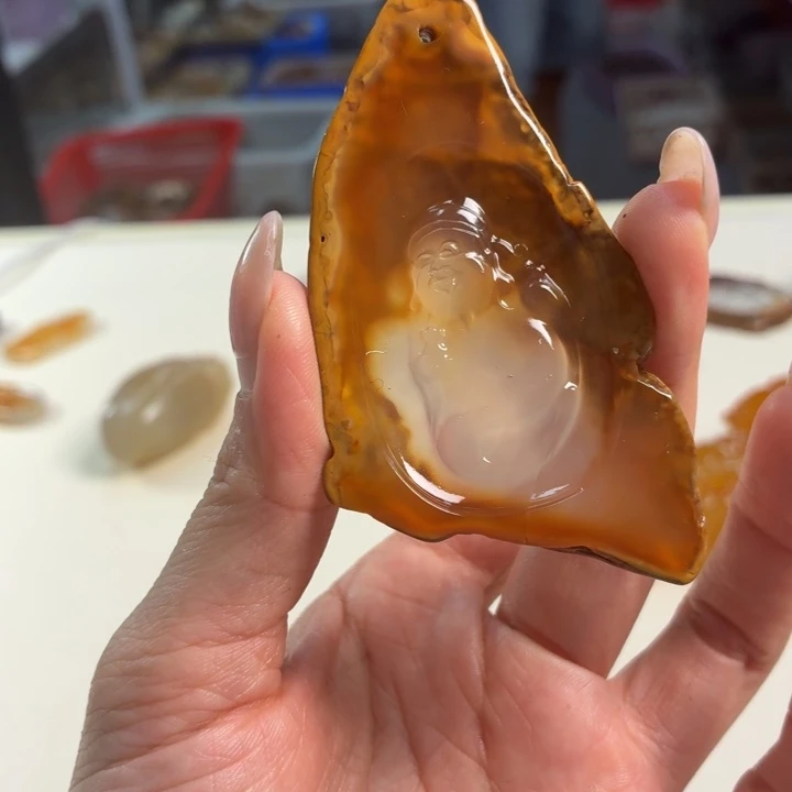 玛瑙/玉髓吊坠(不含链)未镶嵌