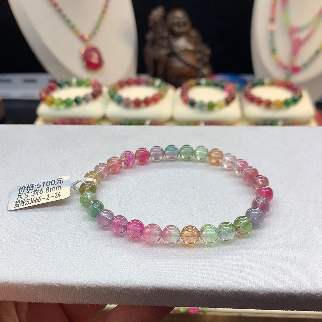 手串未镶嵌碧玺6.8/西瓜。