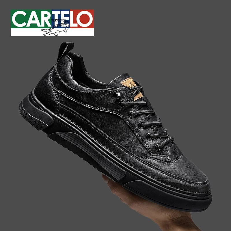 卡帝乐鳄鱼男鞋2026春季新款百搭软底一脚蹬板鞋运动商务休闲皮鞋